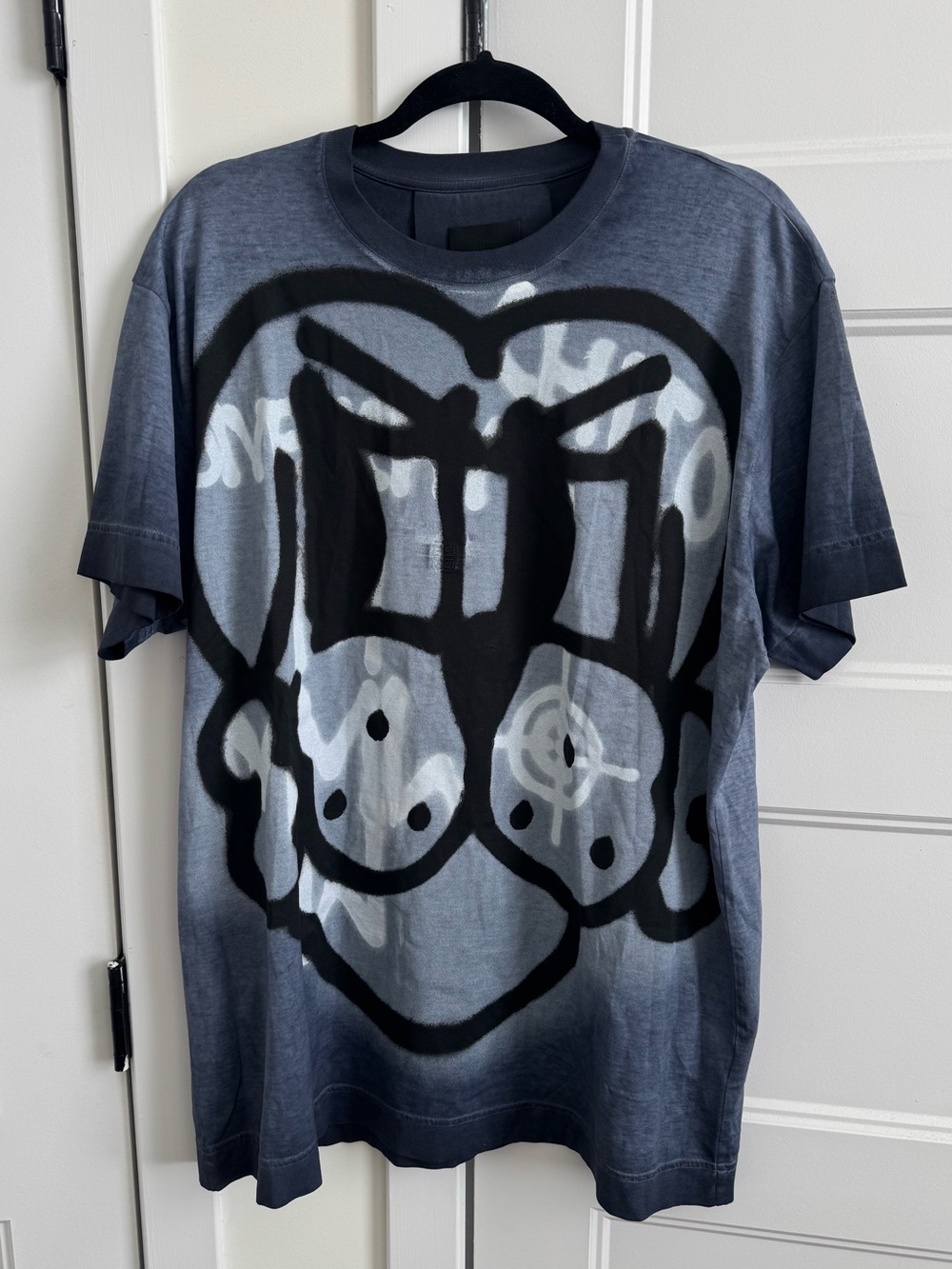 Givenchy x Chito Ghost Dog Night Blue Oversized SS22 Graphic Short Sleeve Tee
